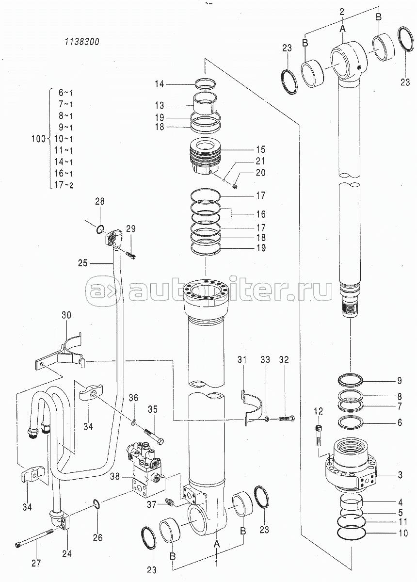 CYL., BOOM (R) (WITH HOLDING VALVE) (MONO BOOM)
