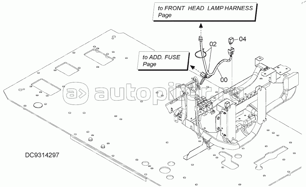 FRONT HEAD LAMP PARTS (2 LAMP)(FLOOR), S/N: WW:300001-, AUS:001001-