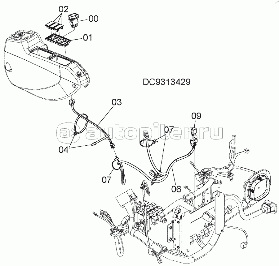 ROTATING BEACON PARTS (FLOOR), S/N: WW:300001-, AUS:001001-