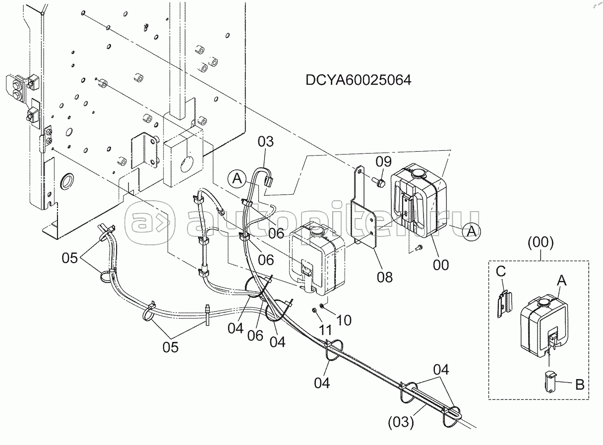 WINDOW WASHER (FOR SUNROOF), S/N: WW:300001-