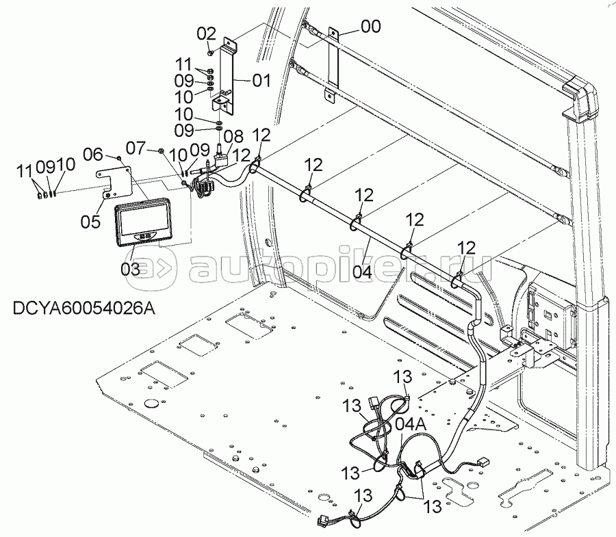 ADD. MONITOR, S/N: WW:300001-, AUS:001001-