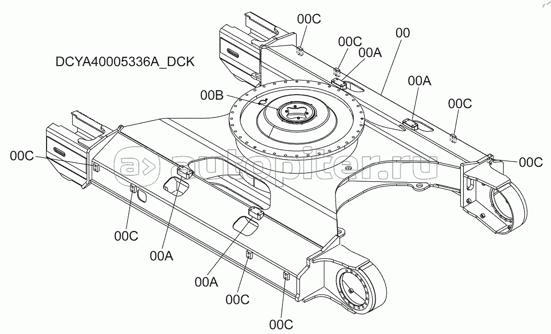 TRACK FRAME, S/N: WW:300001-, AUS:001001-