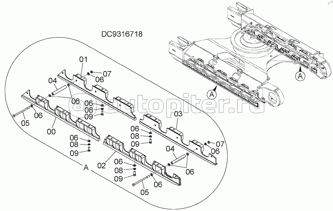 FULL-LENGTH TRACK GUARD, S/N: WW:300001-, AUS:001001-