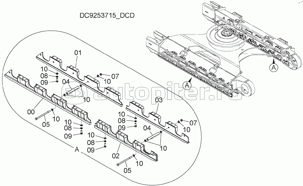 FULL-LENGTH TRACK GUARD, S/N: WW:300001-, AUS:001001-