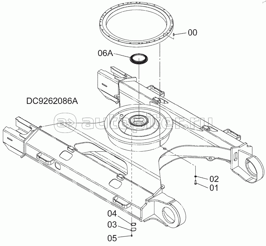 SWING BEARING PARTS (UNDERCARRIAGE), S/N: WW:300001-D14/11,AUS:001001-D14/11