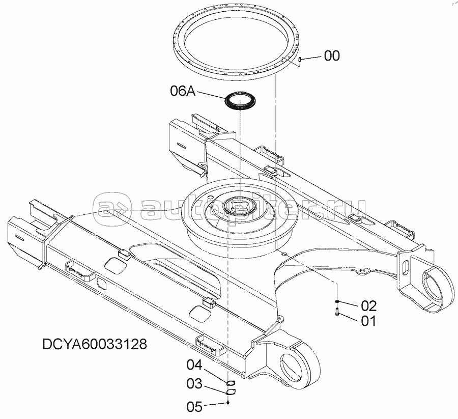 SWING BEARING PARTS (UNDERCARRIAGE), S/N: D14/12-
