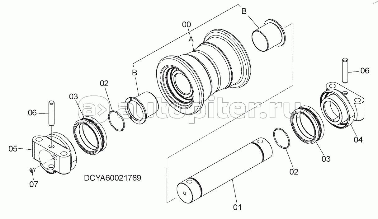 LOWER ROLLER, S/N: WW:300001-, AUS:001001-