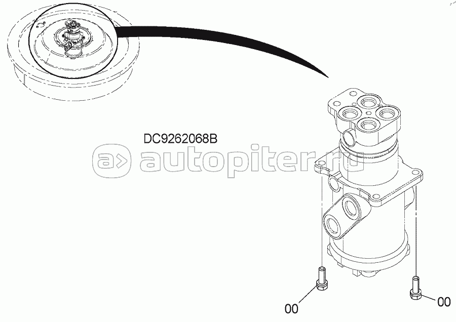 CENTER JOINT SUPPORT (TRACK), S/N: WW:300001-, AUS:001001-