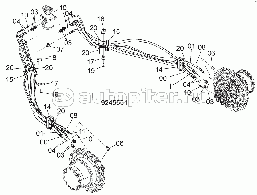 TRAVEL PIPING, S/N: WW:300001-, AUS:001001-