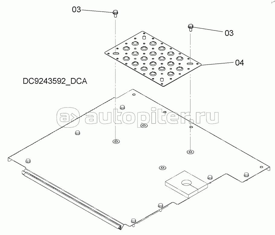 ANTI SLIP COVER (COVER (2)), S/N: WW:300001-, AUS:001001-