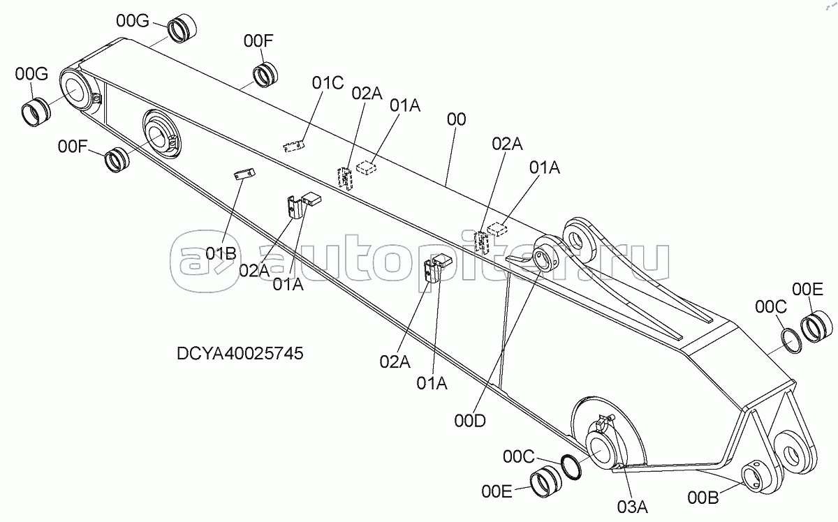 ARM 2.91m (WITH BREAKER, ASSIST PIPING SEAT), S/N: WW:300001-, AUS:001001-