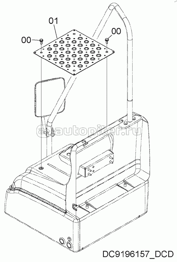 ANTI SLIP COVER (TOOL BOX), S/N: WW:300001-, AUS:001001-
