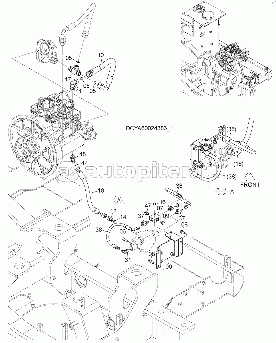 ADDITIONAL GEAR PUMP (30L)(1), S/N: WW:300001-, AUS:001001-