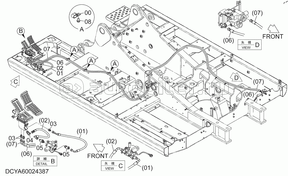 PILOT PIPINNG (ADDITIONAL PUMP), S/N: WW:300001-, AUS:001001-