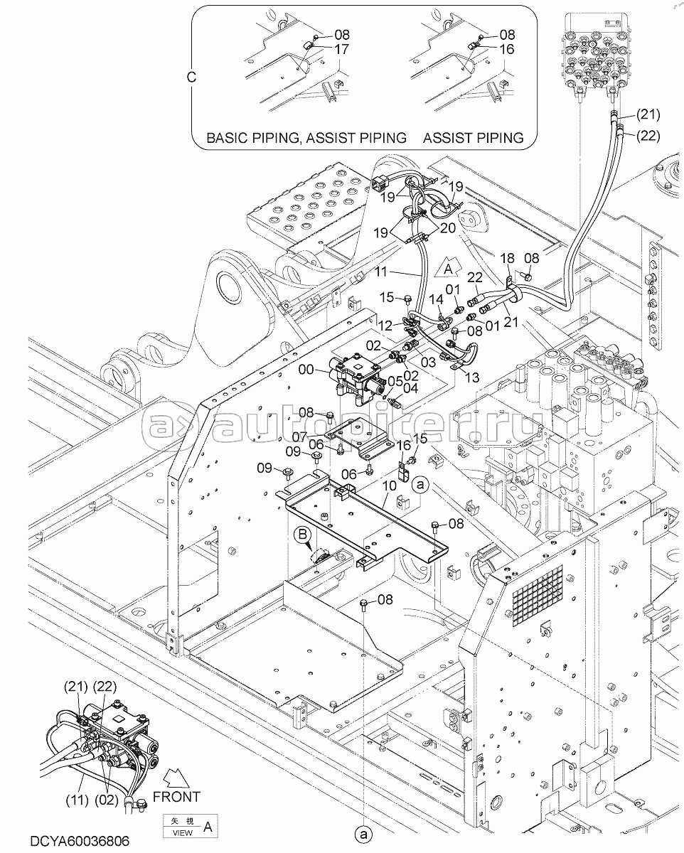 ELECTRIC TYPE CONTROL PARTS (AFL (AUXILIARY FUNCTION LEVER), BREAKER), S/N: WW:300001-, AUS:001001-