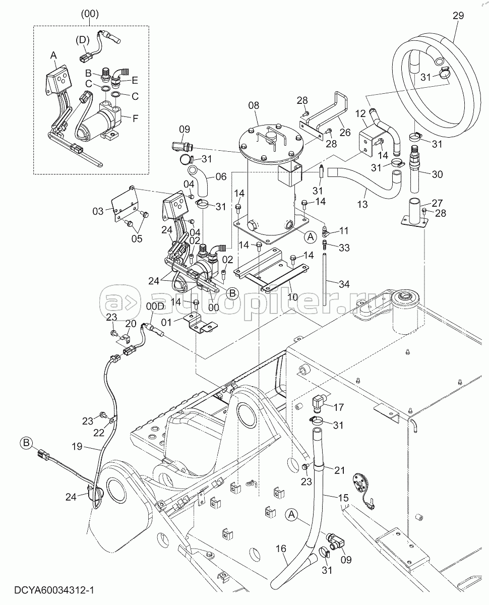 AUTOMATIC FUEL FILLING DEVICE (WITH FILTER), S/N: WW:300383-