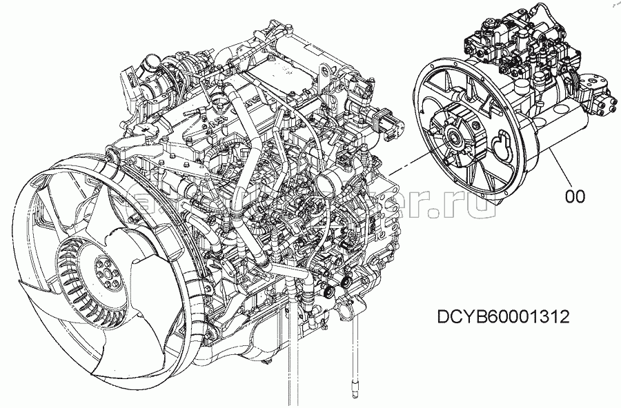 PUMP DEVICE (WITH ADDITIONAL GEAR PUMP), S/N: WW:300001-, AUS:001001-