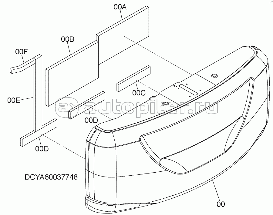 COUNTERWEIGHT, S/N: WW:300001-, AUS:001001-