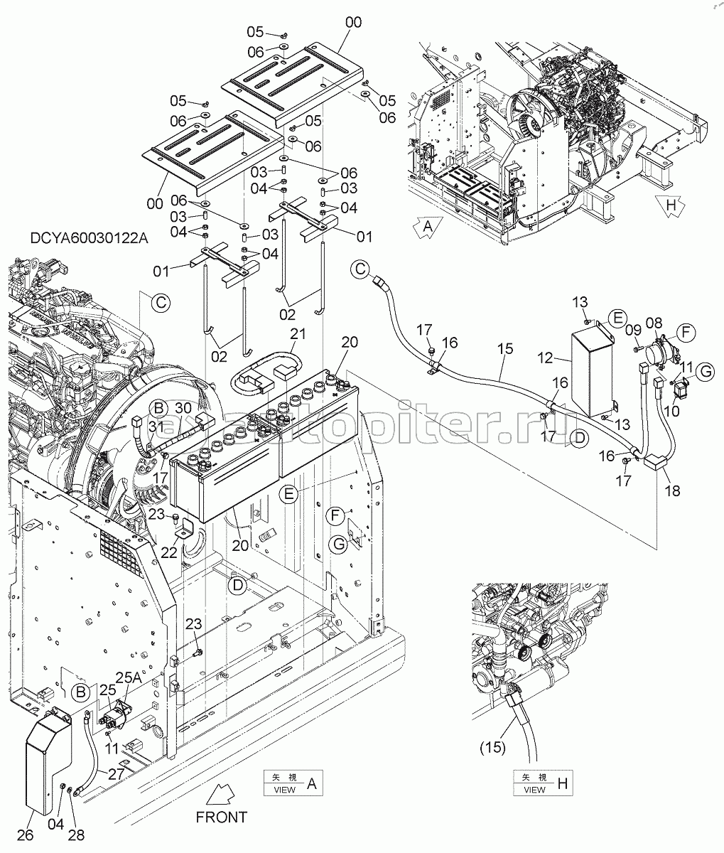 ELECTRIC PARTS (1), S/N: WW:300001-, AUS:001001-
