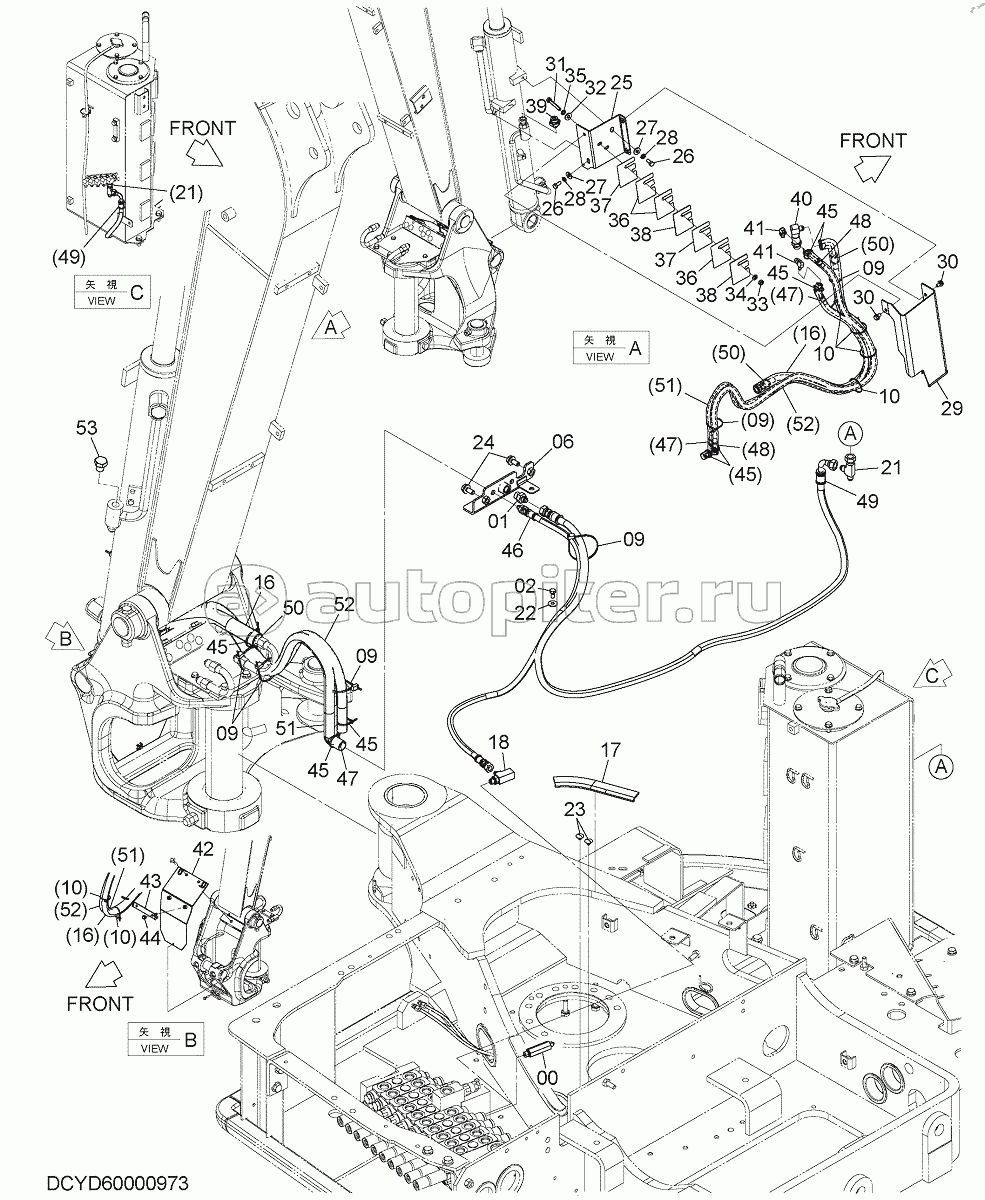 HOSE RUPTURE VALVE PIPING (2), S/N: 030002-