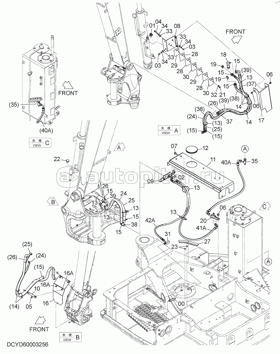 HOSE RUPTURE VALVE PIPING (2)(ASSIST), S/N: 030002-
