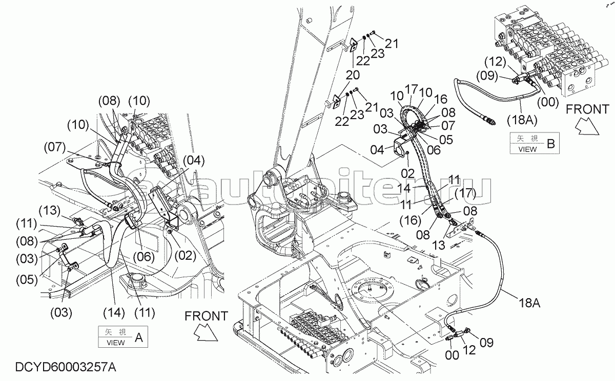 HOSE RUPTURE VALVE PIPING (3)(ASSIST), S/N: 030002-