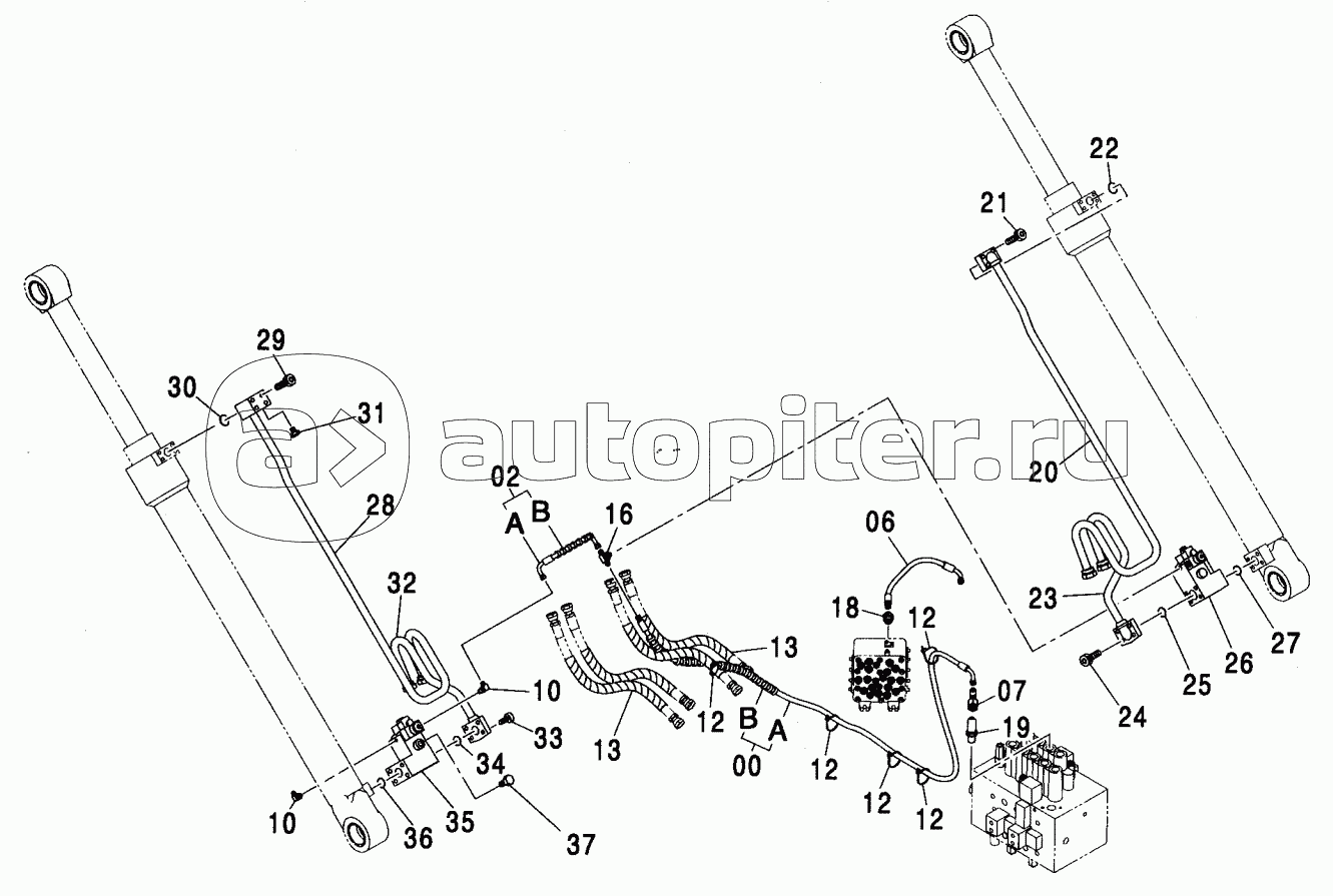 HOSE RUPTURE VALVE PIPING (MONO BOOM) :2 (ISO SPEC)