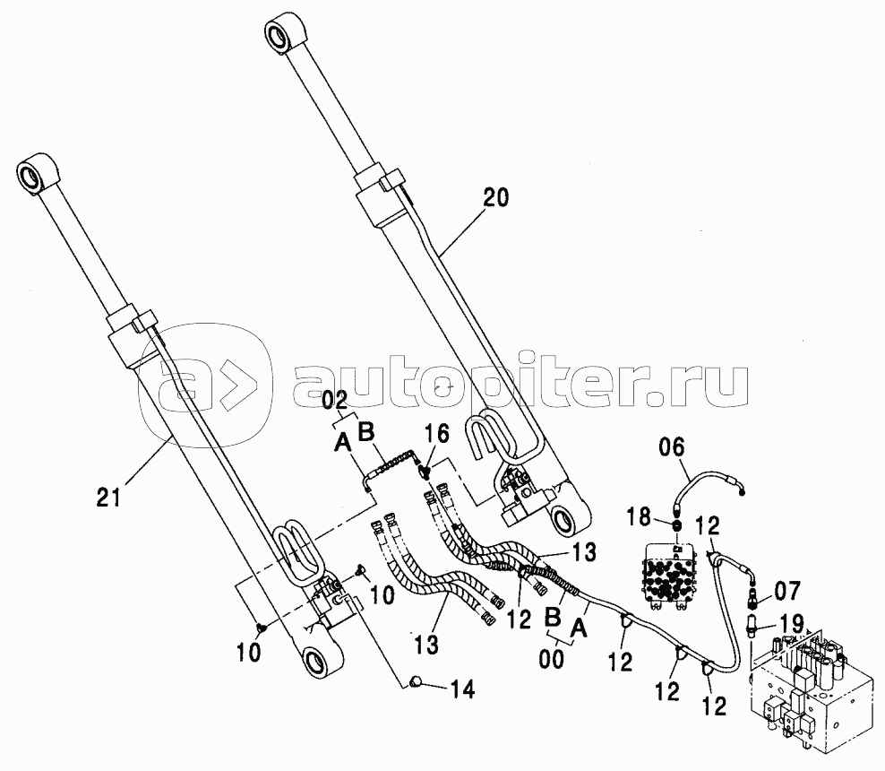HOSE RUPTURE VALVE PIPING (2P-B00M) :1 (ISO SPEC)