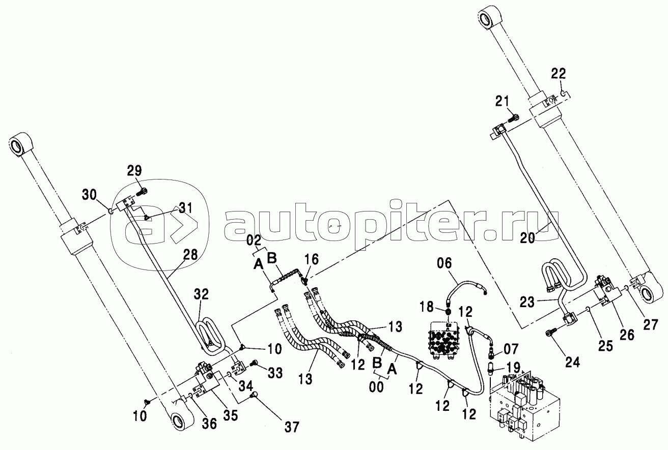 HOSE RUPTURE VALVE PIPING (2P-B00M) :2 (ISO SPEC)
