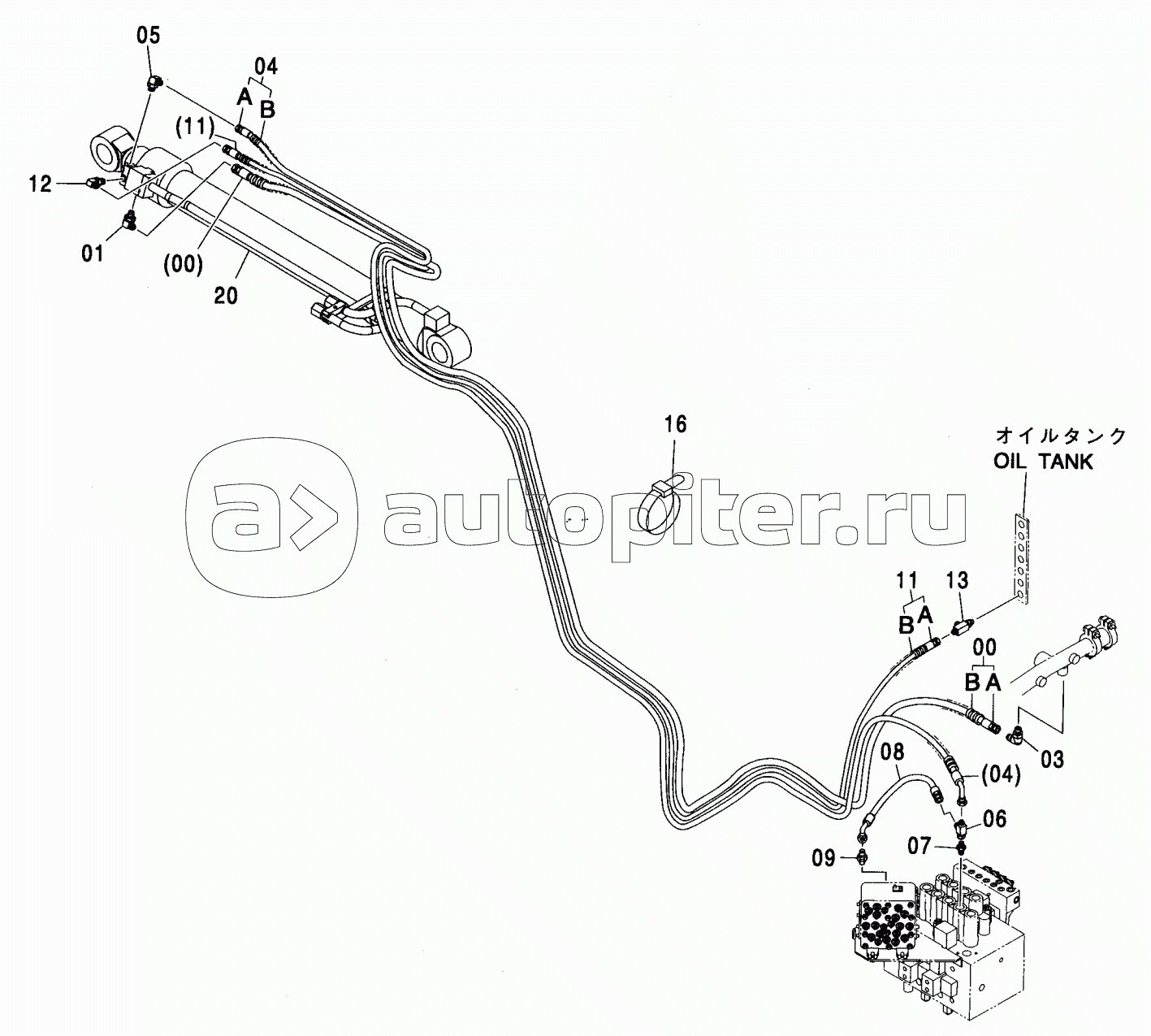HOSE RUPTURE VALVE PIPING (ARM) (ISO SPEC) (2P-B00M) :1
