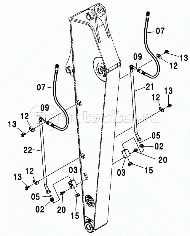 ARM PIPING (BREAKER & CRUSHER) <200, E, H, K>