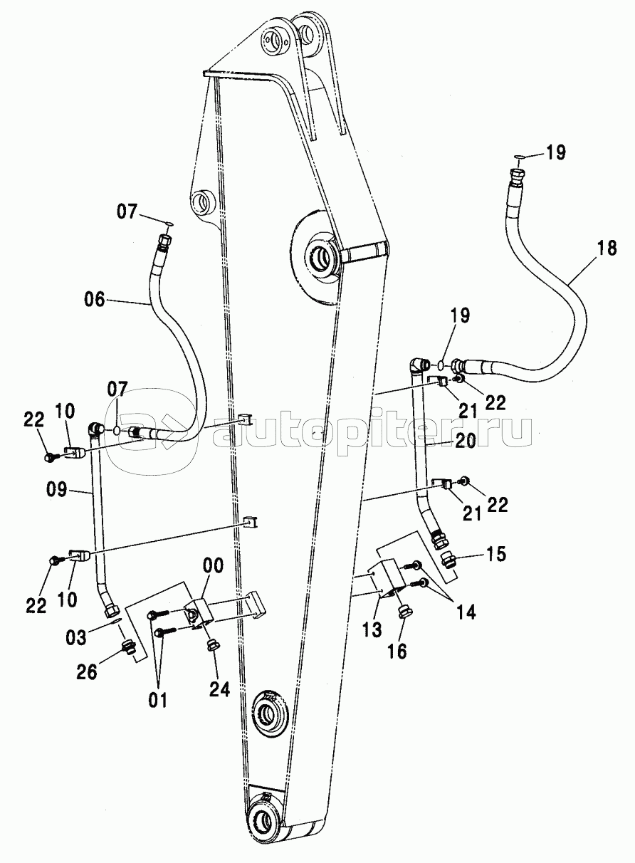 ARM PIPING (2.42M ARM) (BREAKER & CRUSHER) <210,N,240>