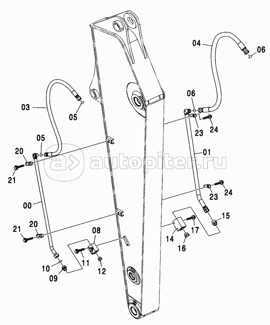 ARM PIPING (2.91M ARM) (BREAKER & CRUSHER) <210,N,240>