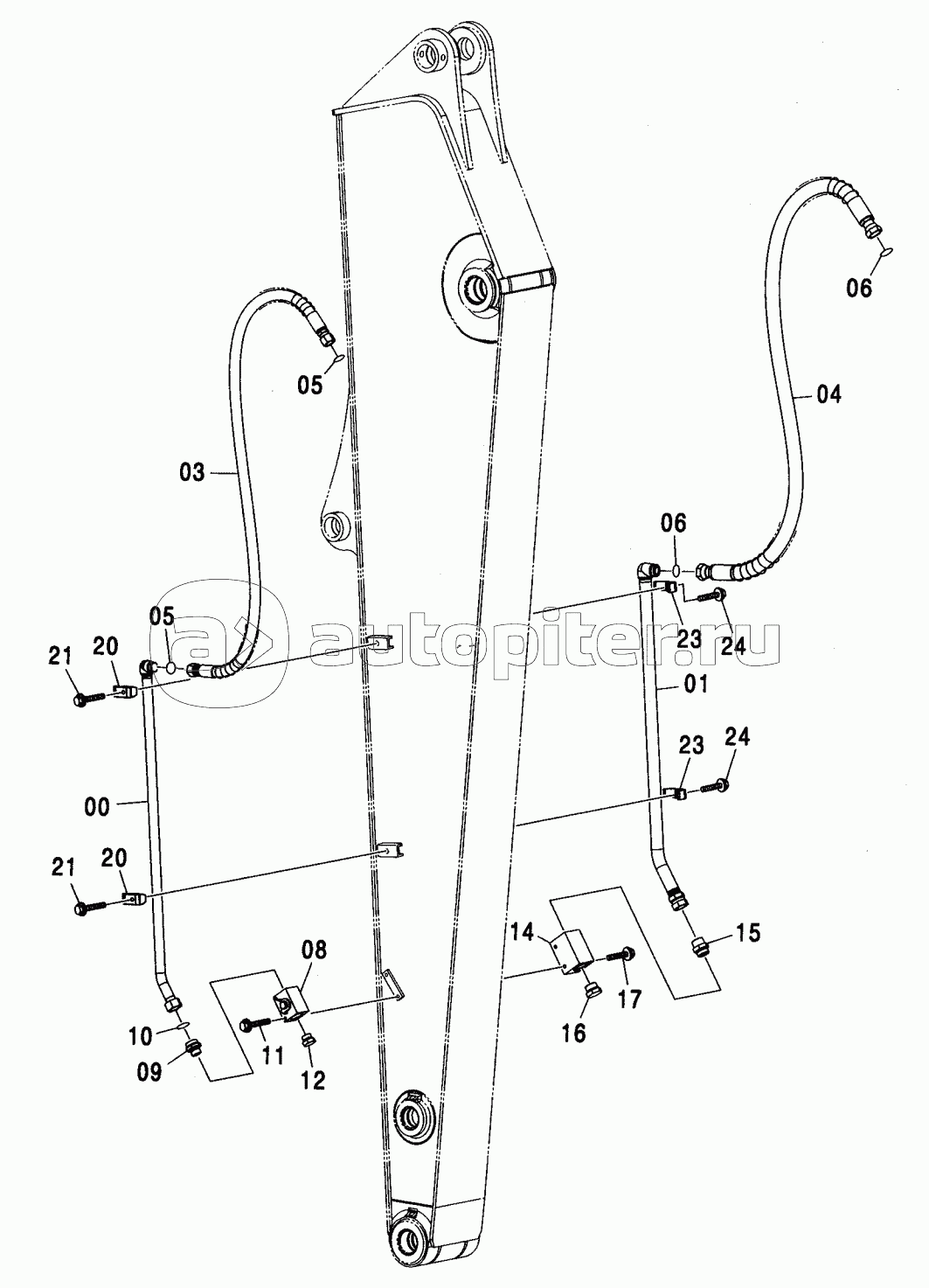 ARM PIPING (3.51M ARM) (BREAKER & CRUSHER) <210, N,240>