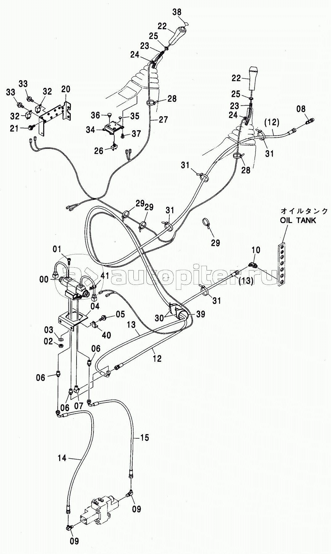 ELECTRIC TYPE CONTROL PARTS (PTO) (MONO BOOM) <N,240>