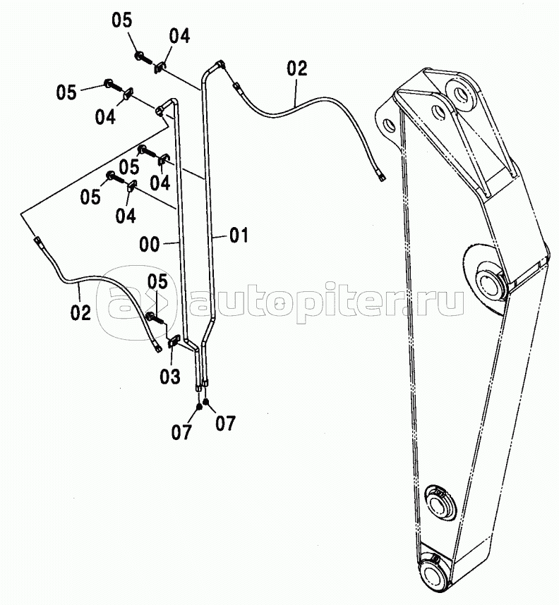 QUICKHITCH PIPING (2.03M ARM) <210, N,240>