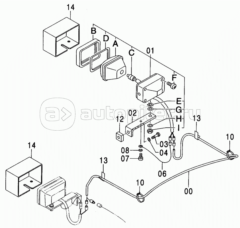 BOOM LIGHT (R) (2P-B00M)(WITH LIGHT COVER)<250>