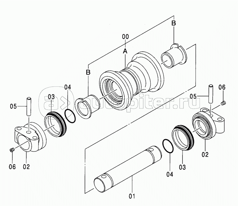 LOWER ROLLER (NARROW LC TRACK) STD,NA,EU1