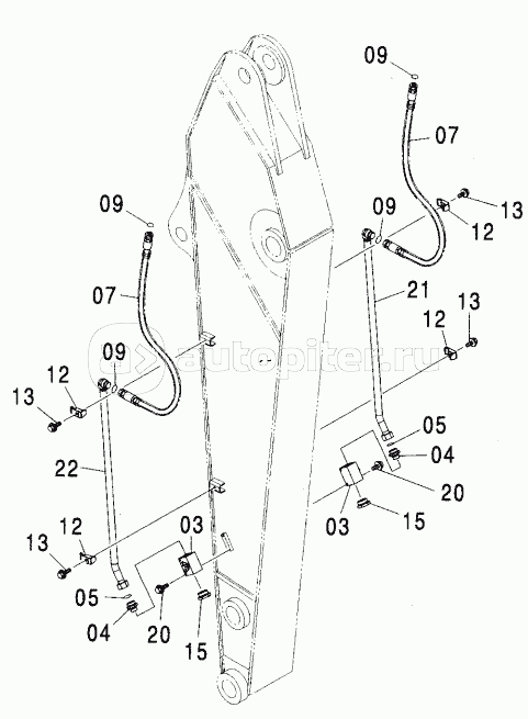 ARM PIPING (3.1M ARM)BREAKER & CRUSHER<270>
