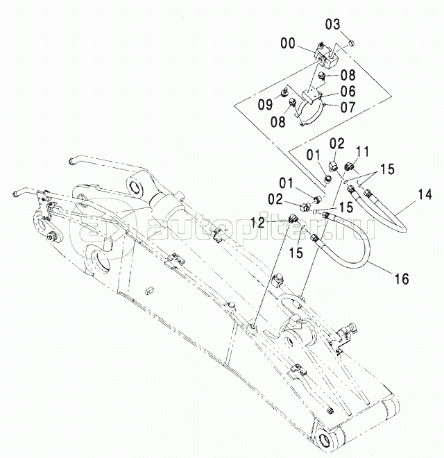 HSB BREAKER PIPING (BREAKER & CRUSHER) 2P-BOOM<280>