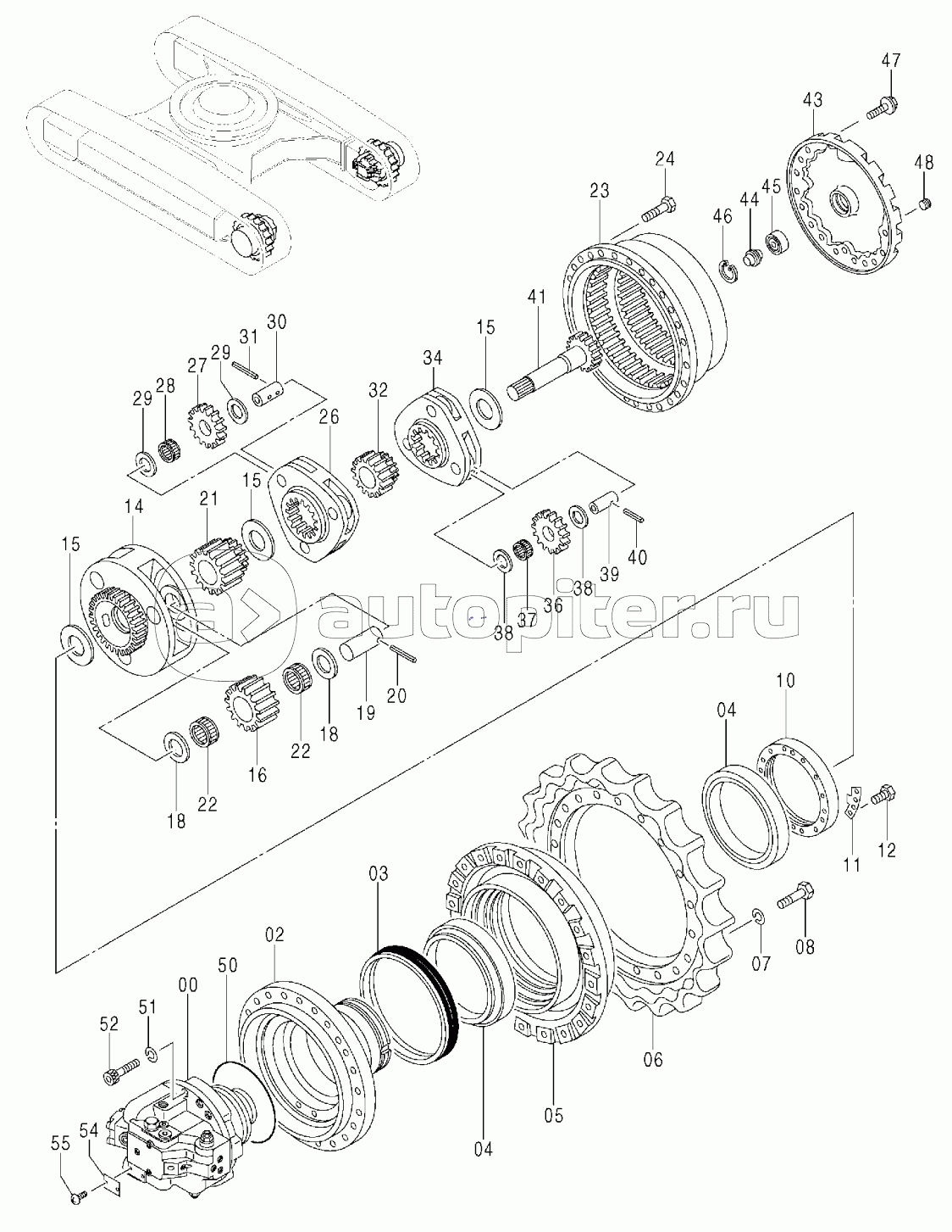 TRAVEL DEVICE (STD.TRACK, LC TRACK, NARROW LC TRACK)(TRAVEL HEAT)