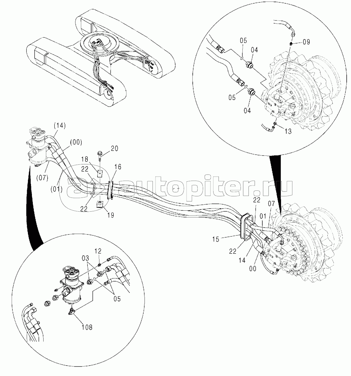TRAVEL PIPING (LC TRACK, NARROW LC TRACK)(TRAVEL HEAT)
