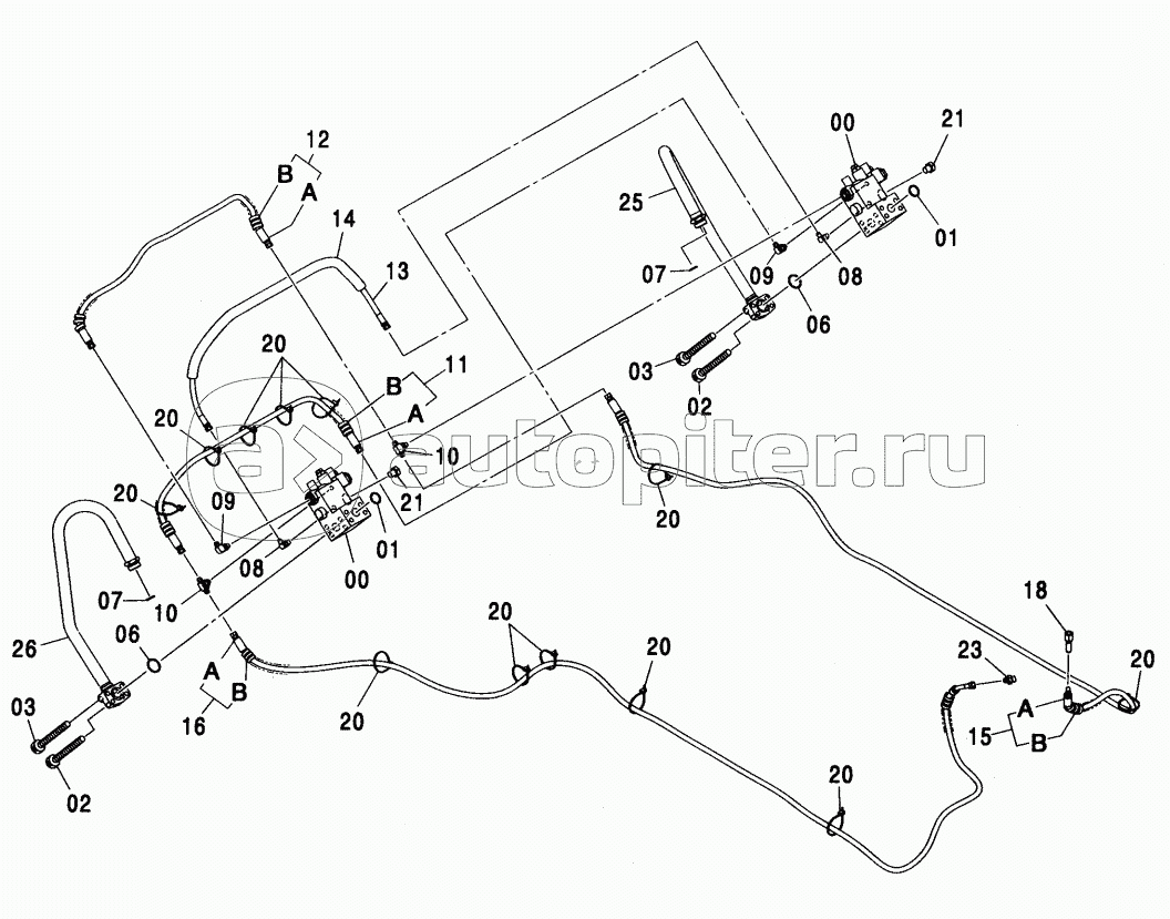 HOSE RUPTURE VALVE PIPING (BOOM) (ISO SPEC.)
