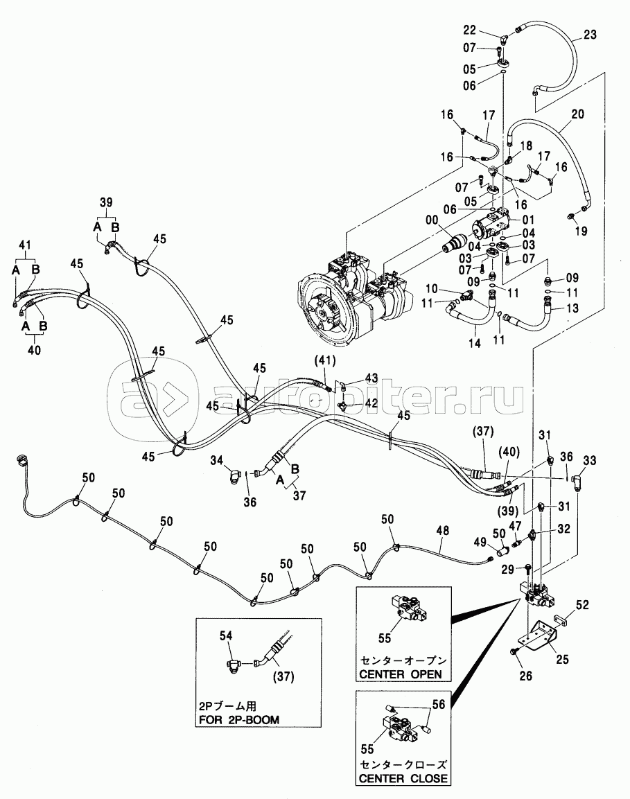 ADD. GEAR PUMP PIPING (50L) <350, MTH(EU3, EU4)>