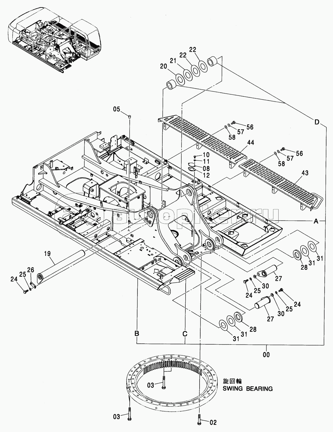FRAME (1) (FIT-IN TYPE COUNTERWEIGHT) <460>