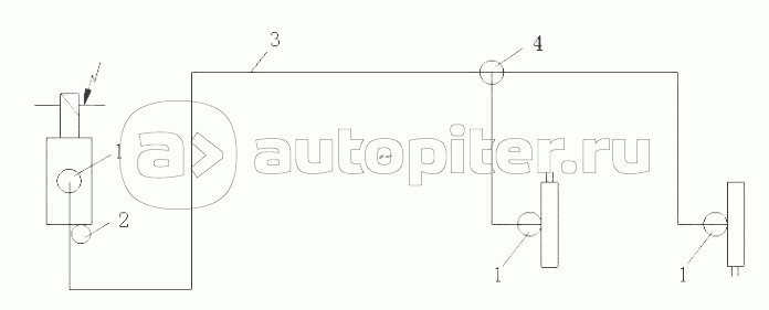 Differential lock between the two wheel operate device