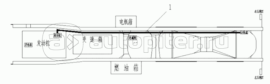 Starting motor cathode connection wire (740)
