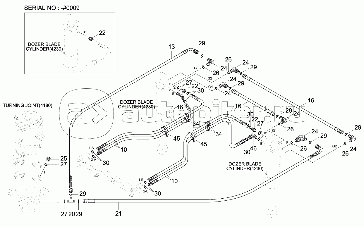 LOWER HYD PIPING 1 (F/BLD, R/BLD, -#0089)