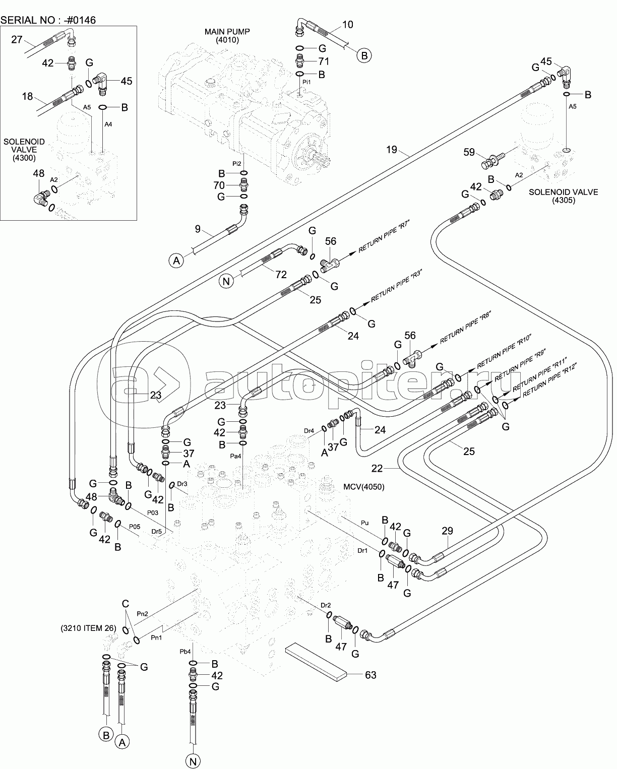 PILOT HYD PIPING (BASE 1, CLUSTER TYPE 1)