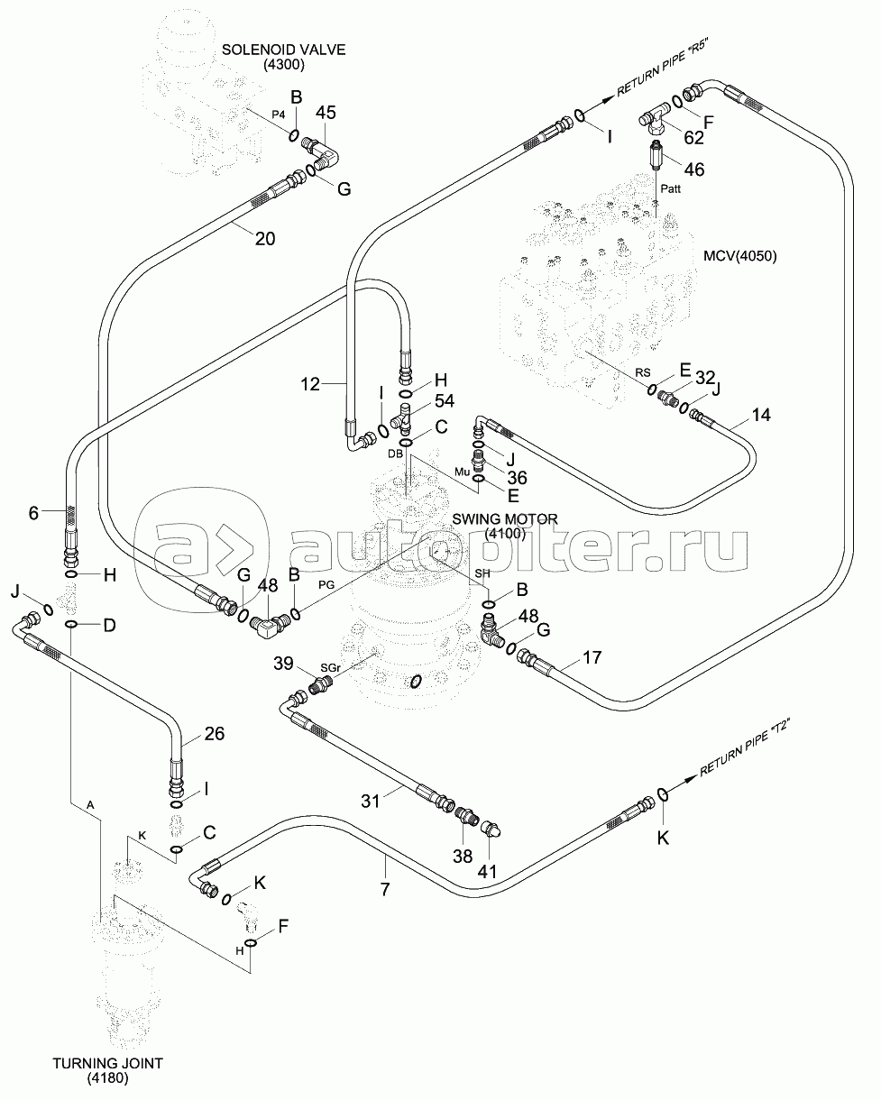 PILOT HYD PIPING (BASE 3, CLUSTER TYPE 2)